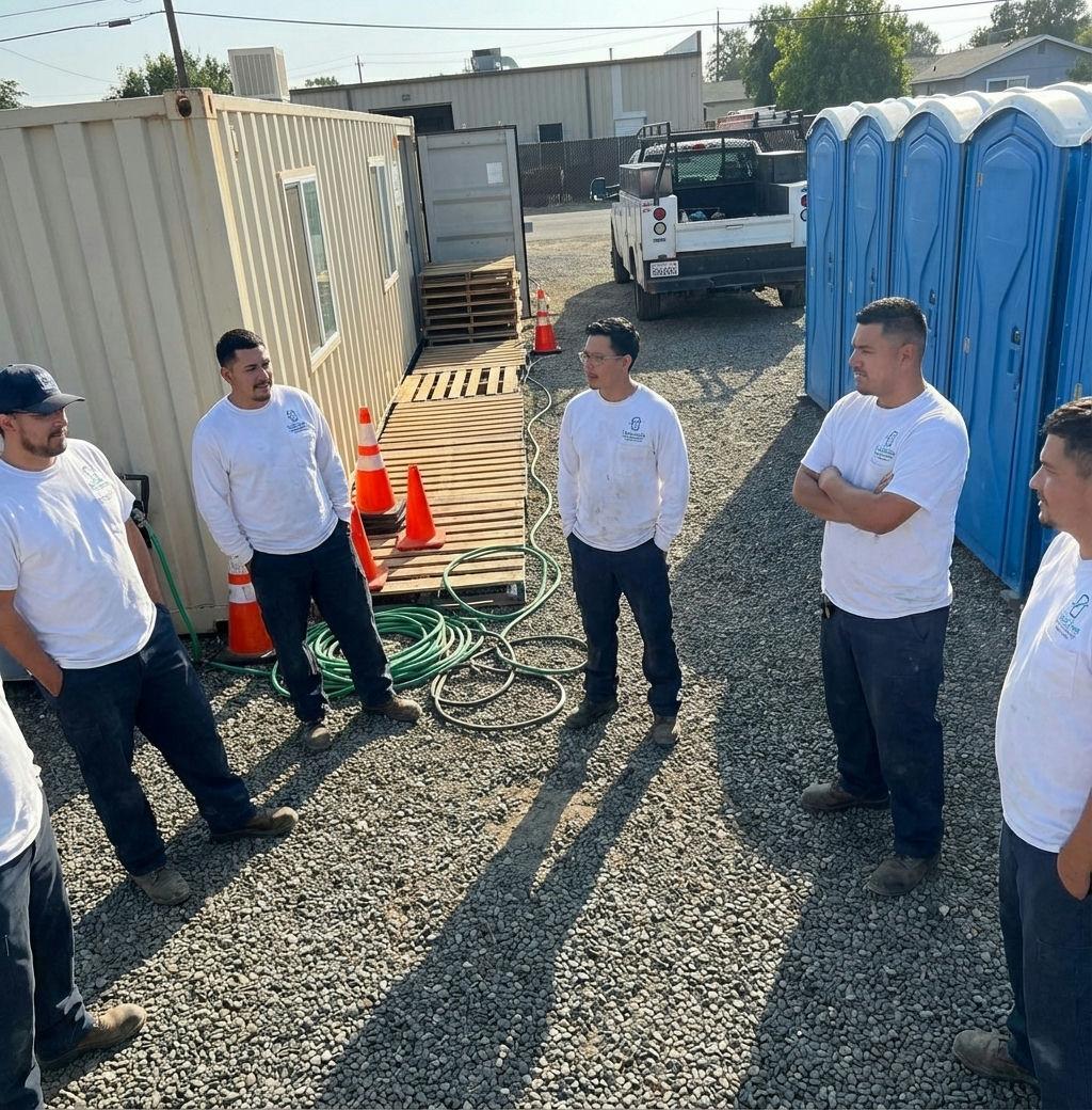 Team meeting at Vastline Porta Potty Rental Sacramento